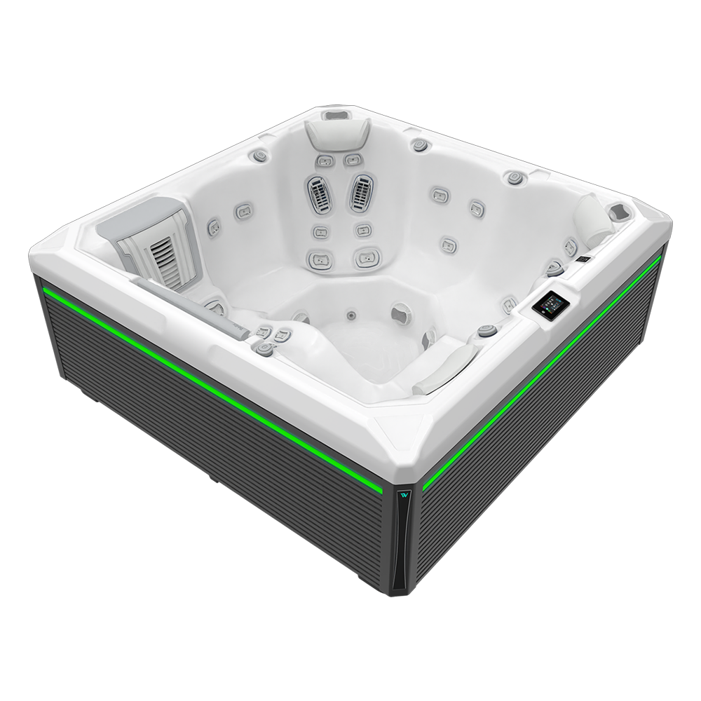 atlas-hot-tub-spa-white-johnsons-wellness-signature-range-wellis-peak-life-side-view