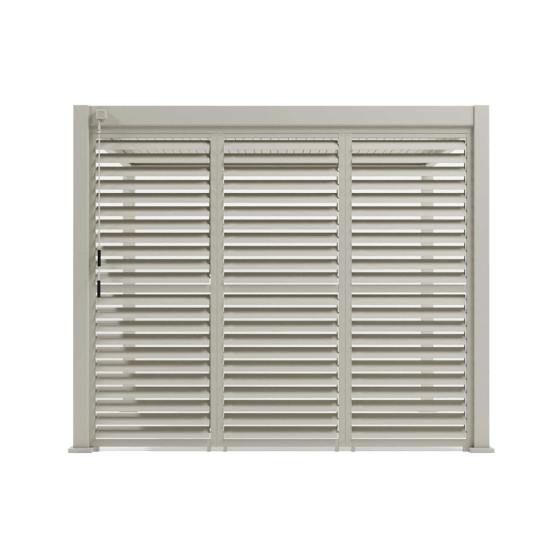 Fixed Side Wall Kit (3 x Adjustable Louvre Panels)